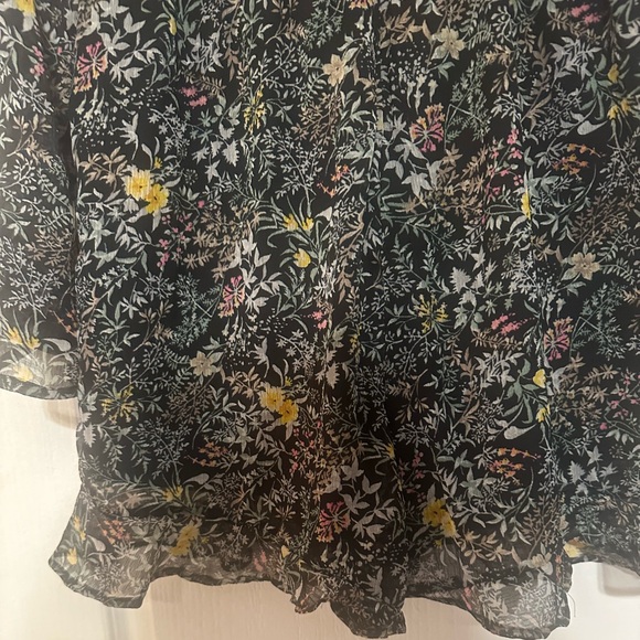 American Eagle Outfitters Floral Ruffled Romper Jumpsuit Sz 12 - Picture 12 of 16